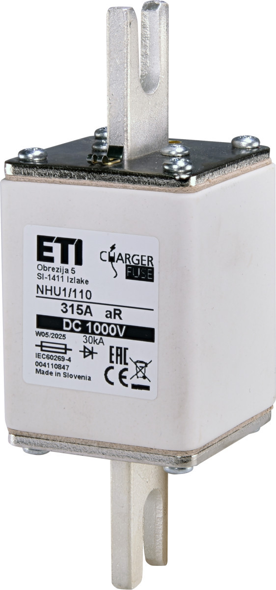 ETI Zekering NHU1 aR Zekering Nhu1/110 ar 315a/1000V DC 4110847