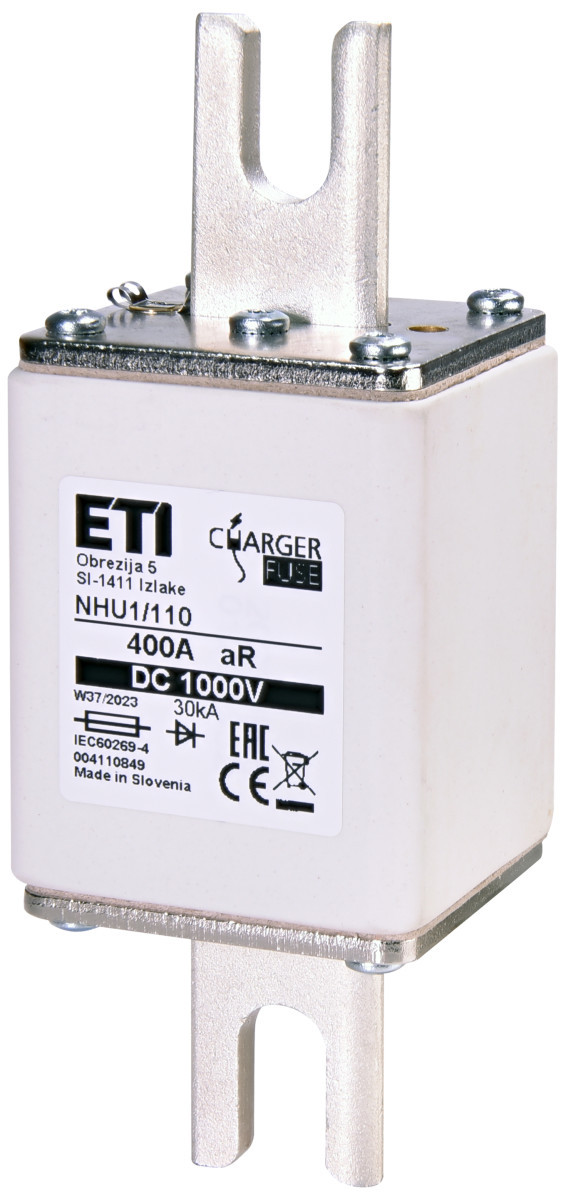 ETI Zekering NHU1 aR Zekering Nhu1/110 ar 400a/1000V DC 4110849