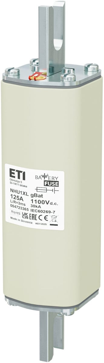 ETI Zekering NHU1XL gBat Zekering Nhu1xl gbat 125a/1100V DC 4723365