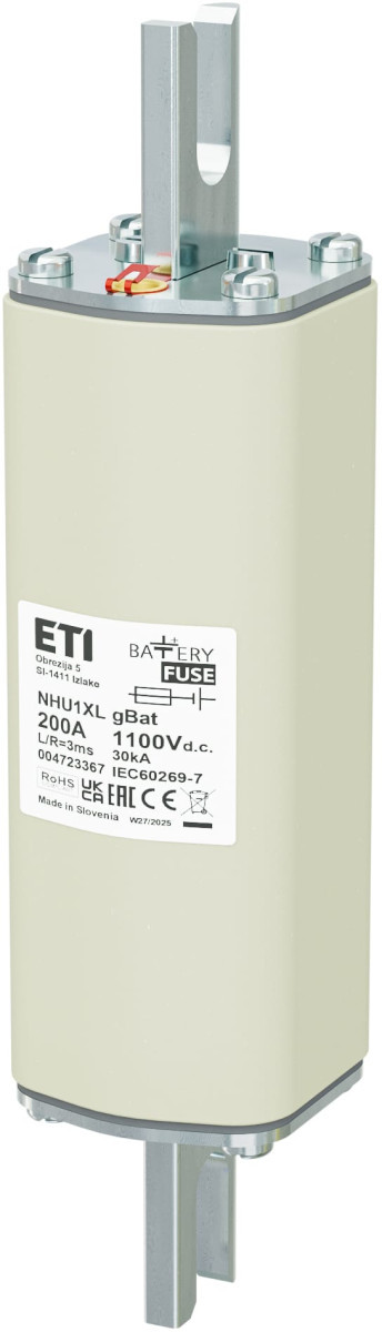 ETI Zekering NHU1XL gBat Zekering Nhu1xl gbat 200a/1100V DC 4723367