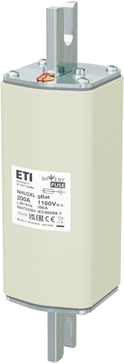 ETI Zekering NHU2XL gBat Zekering Nhu2xl gbat 200a/1100V DC 4724364