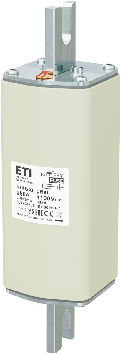 ETI Zekering NHU2XL gBat Zekering Nhu2xl gbat 250a/1100V DC 4724365