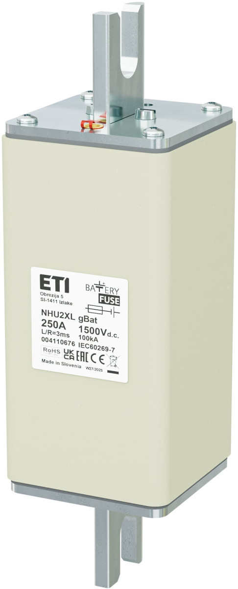 ETI Zekering NHU2XL gBat Zekering Nhu2xl gbat 250a/1500V DC 4110676