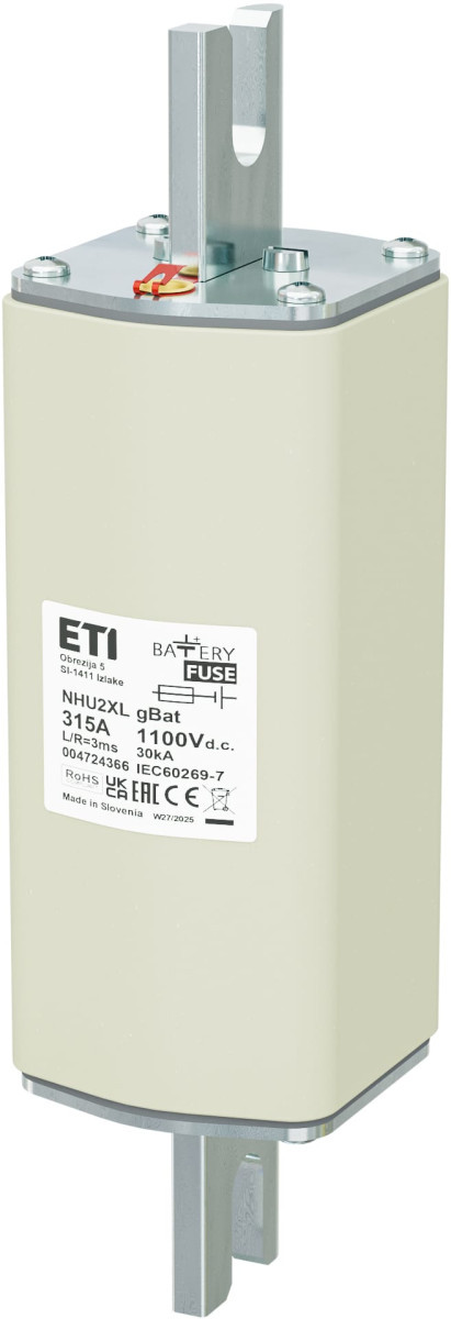 ETI Zekering NHU2XL gBat Zekering Nhu2xl gbat 315a/1100V DC 4724366