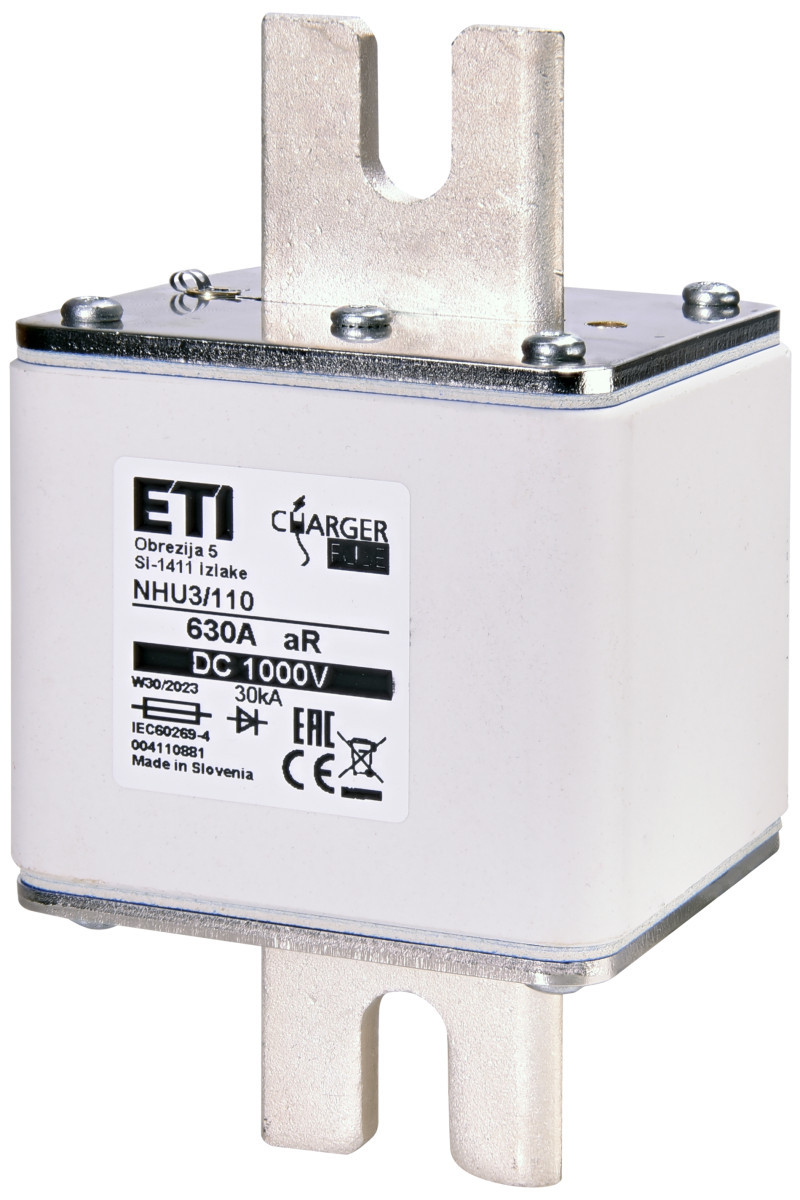 ETI Zekering NHU3 aR Zekering Nhu3/110 ar 630a/1000V DC 4110881