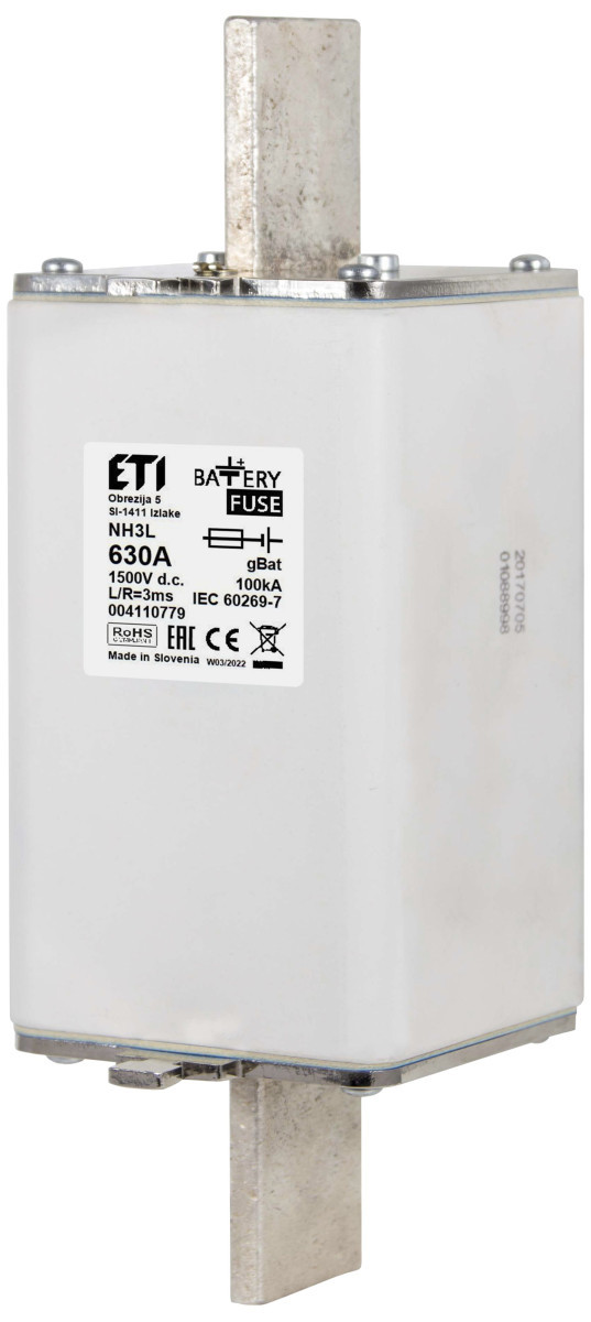 ETI Zekering NHU3L gBat Zekering Nhu3l gbat 315a/1500V DC 4110687