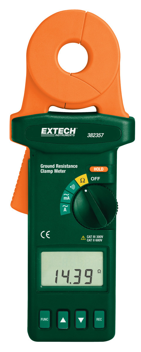 Extech Aardings- en aardweerstandmeter Aardingsweerstandtester Stroomtang