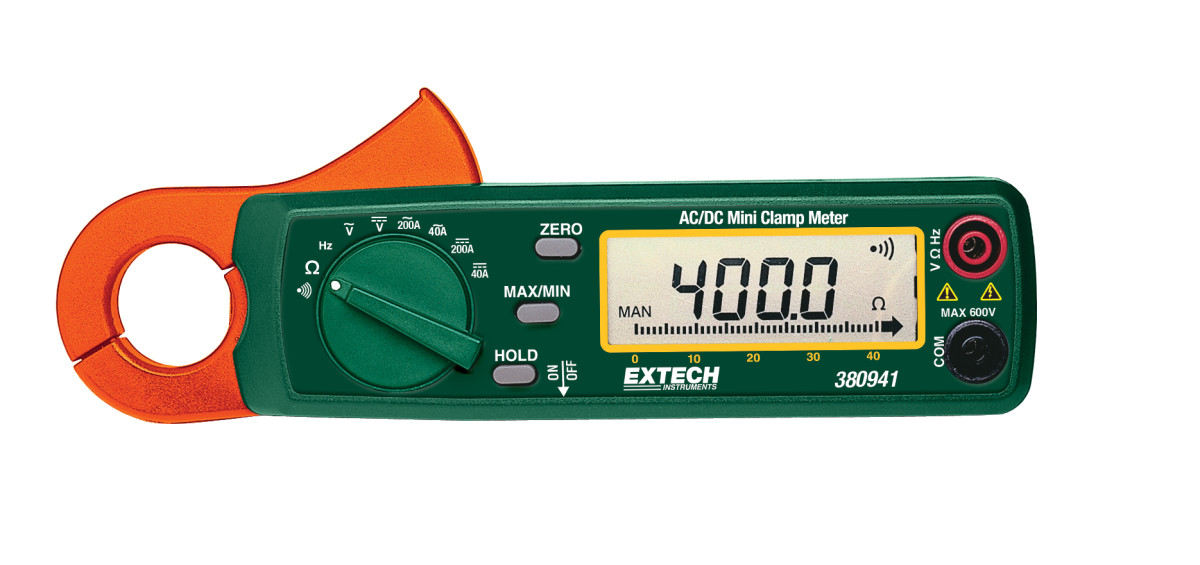 Extech AC/DC Stroomtang Ac/DC mini stroomtang 200a