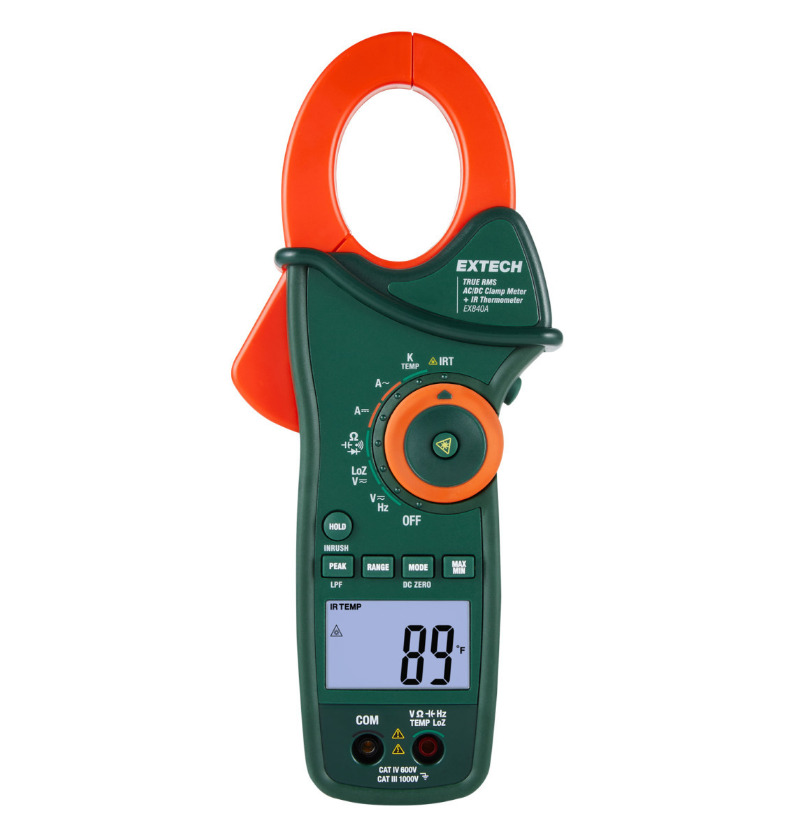 Extech AC/DC stroomtang True RMS 1000a ac/DC stroomtang met ir-thermometer