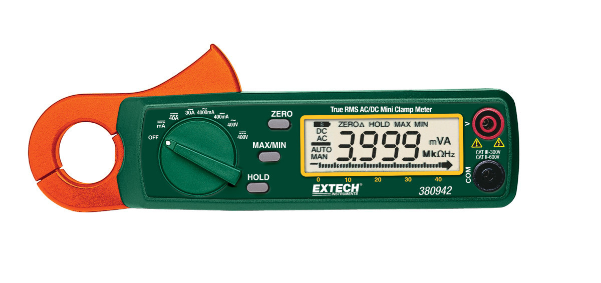 Extech AC/DC stroomtang True RMS ac/DC mini stroomtang 30a