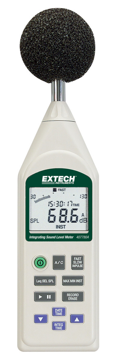 Extech Decibelmeter + accessoires Usb Geluidsniveau-datalogger
