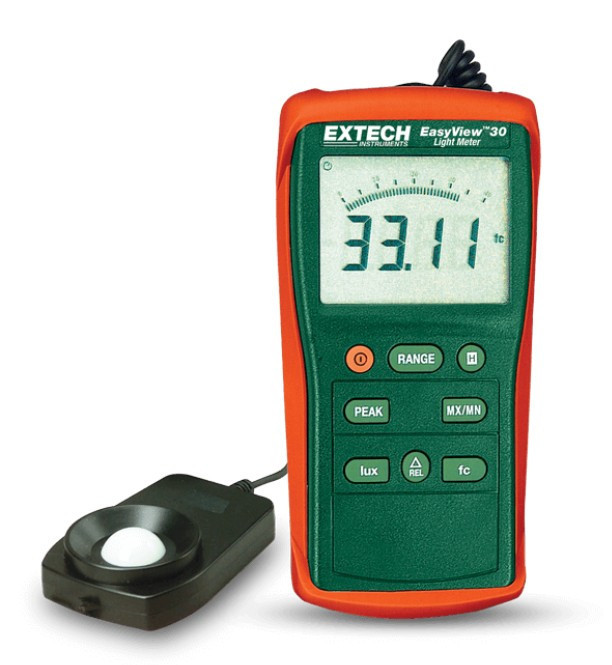 Extech Digitale Lichtsterktemeter tot 400.000 lux met logfunctie