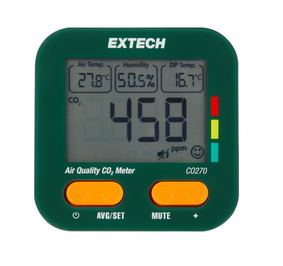 Extech HVAC en IAC meters Luchtkwaliteit Co2 meter