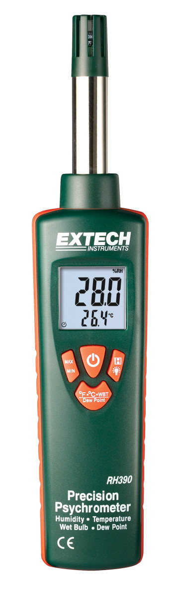 Extech HVAC & IAQ meter + accessoires Precisie Psychrometer