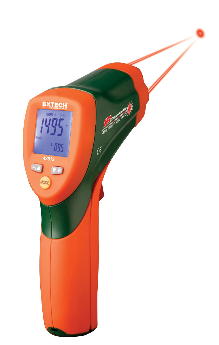 Extech Infraroodthermometer Dubbele Laser ir-thermometer 30:1