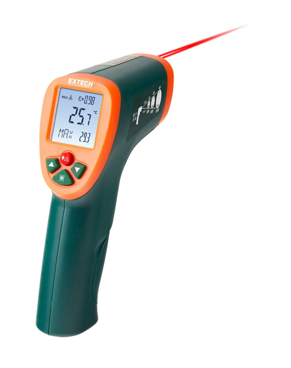 Extech Infraroodthermometer Ir Thermometer met kleuren alarm