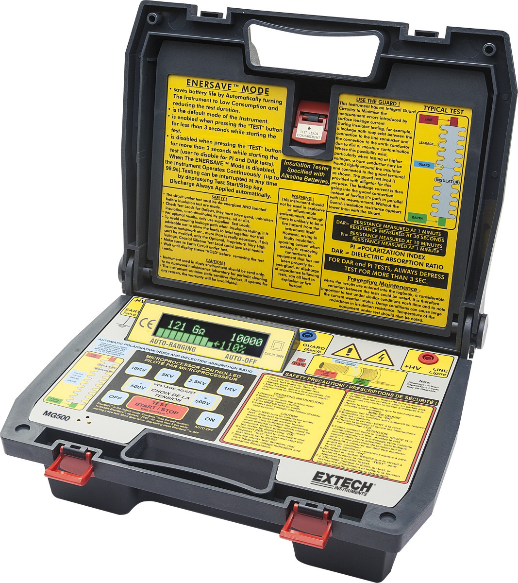 Extech isolatieweerstandmeter Hoge Voltage isolatieweerstandsmeter