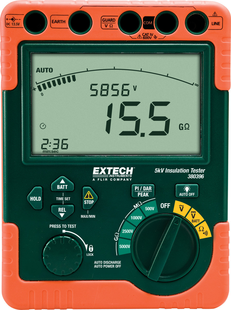 Extech isolatieweerstandmeter Hoogspannings Isolatietester 220V
