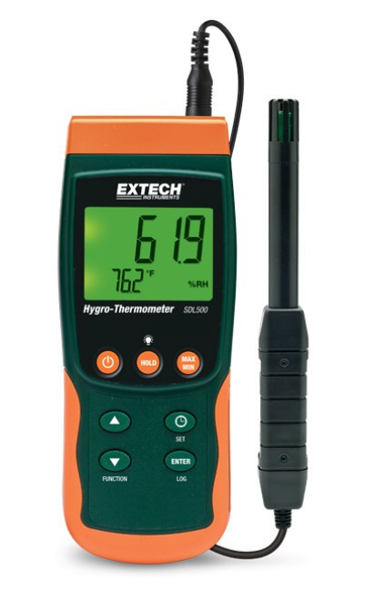 Extech Loggende Temperatuur- en vochtmeter