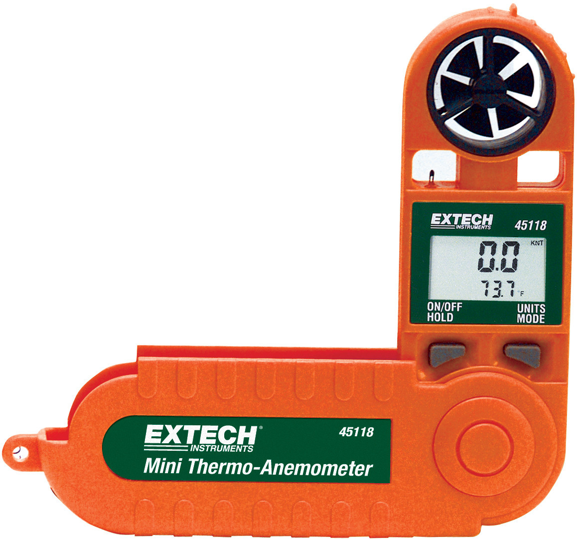 Extech Luchtsnelheidsmeters + accessoires Thermo-Anemometer, mini