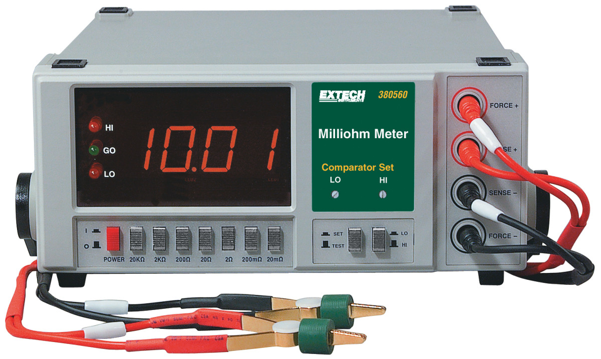 Extech Micro ohmmeter Milliohm Meter 110 vac