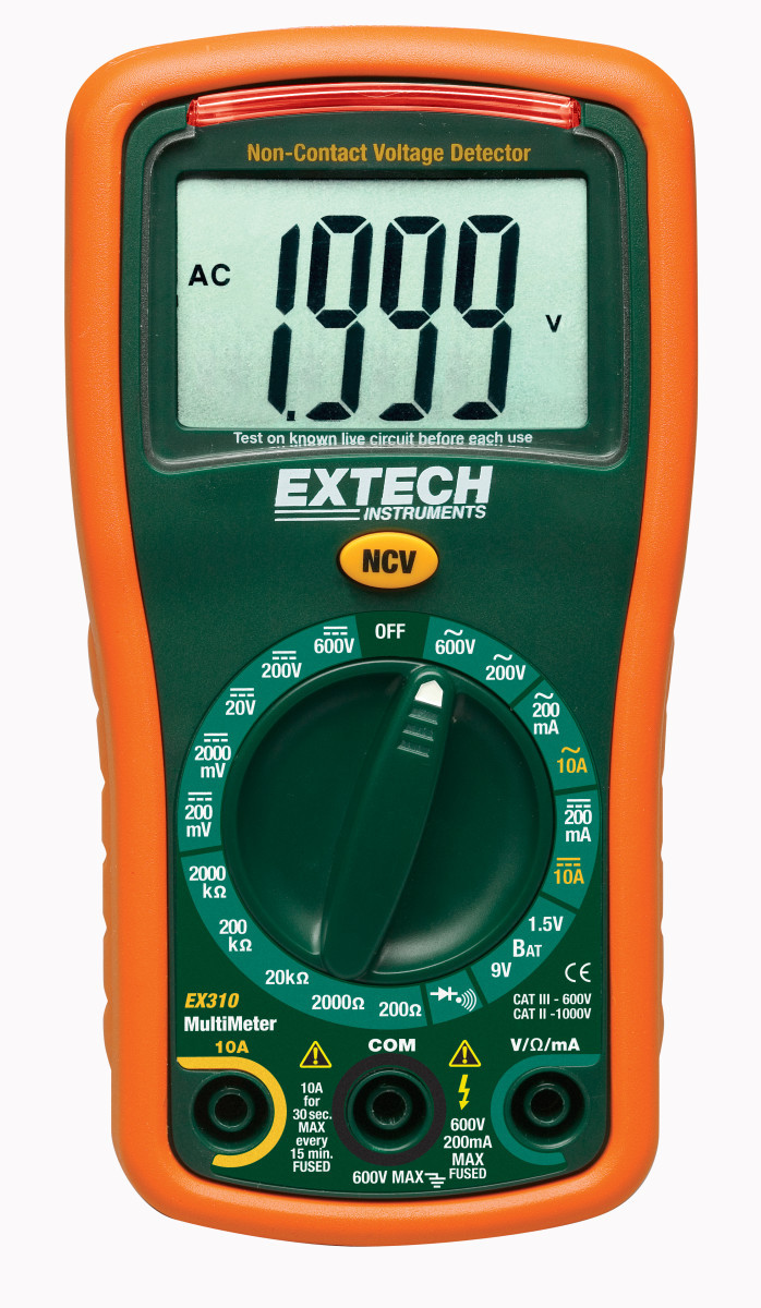 Extech Pocket multimeter Handmatige Multimeter met NCV