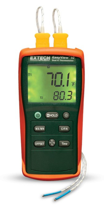Extech Tweekanaals Temperatuurmeter type K