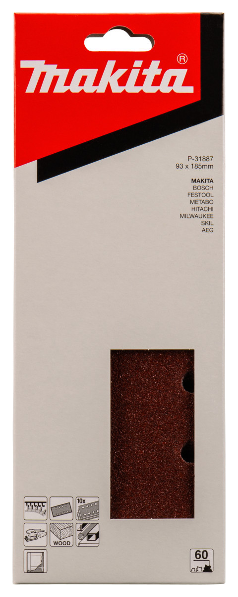 Fabory Schuurvel 93x185mm a60 velcro