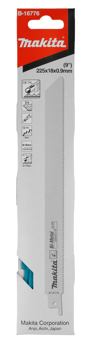 Makita Reciprozaagblad staal 205MM
