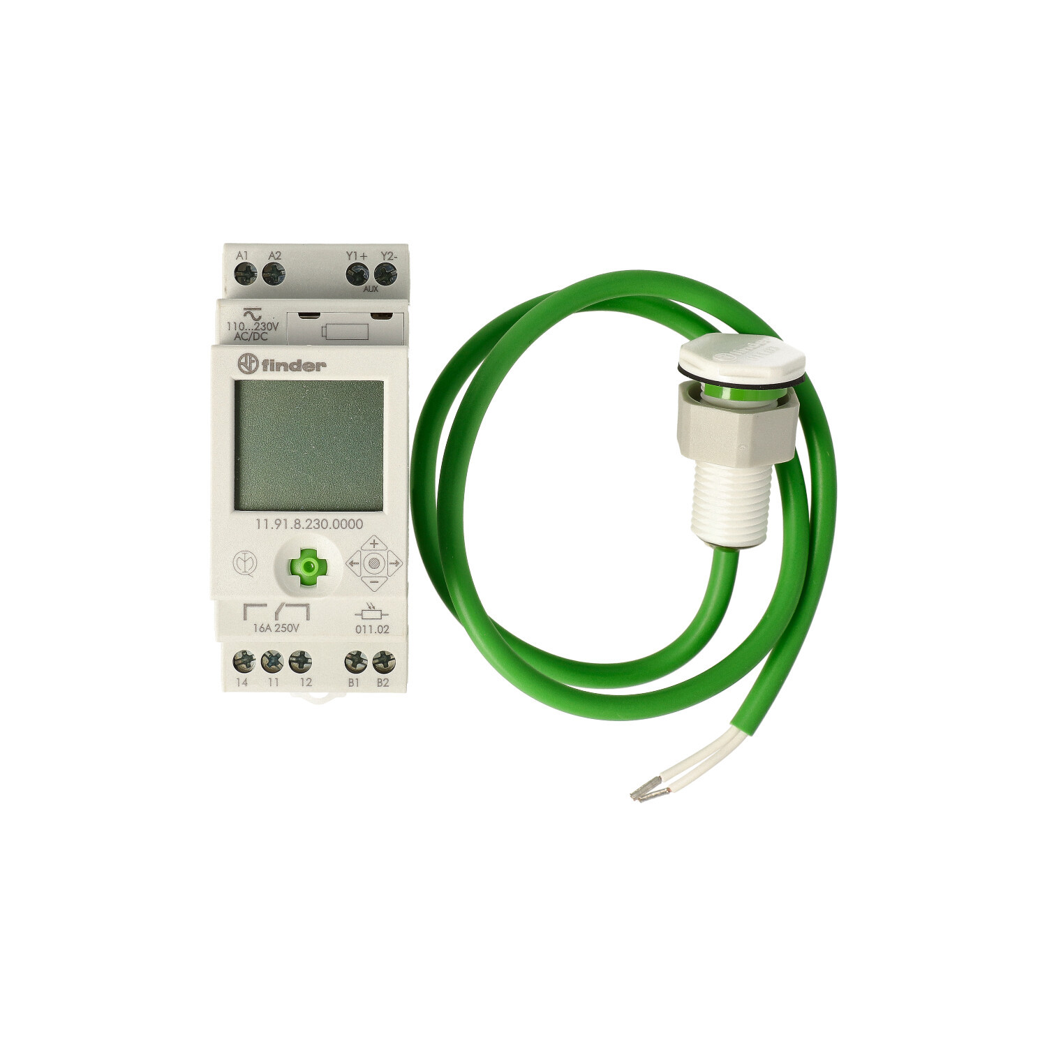 Finder 11 Fin Schemerschak 1W 16a 230vac + 1 X 12VDC