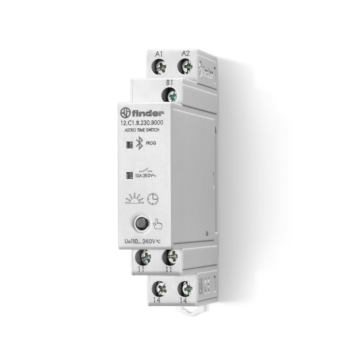 Finder 12 Fin Astro tijdsch.klok 1M 10a 230vac