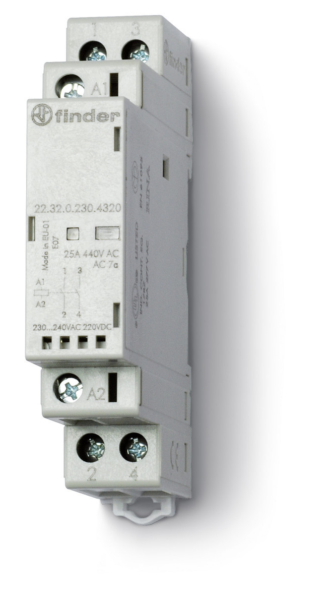 Finder 22 Fin Magneetschak 1M 1V 25a 12vuc