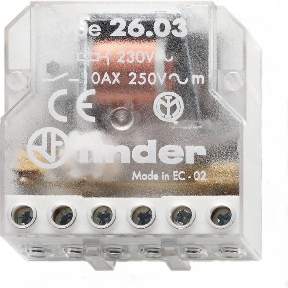 Finder 26 Fin Impulsrelais 1M+1V 10a 110vac