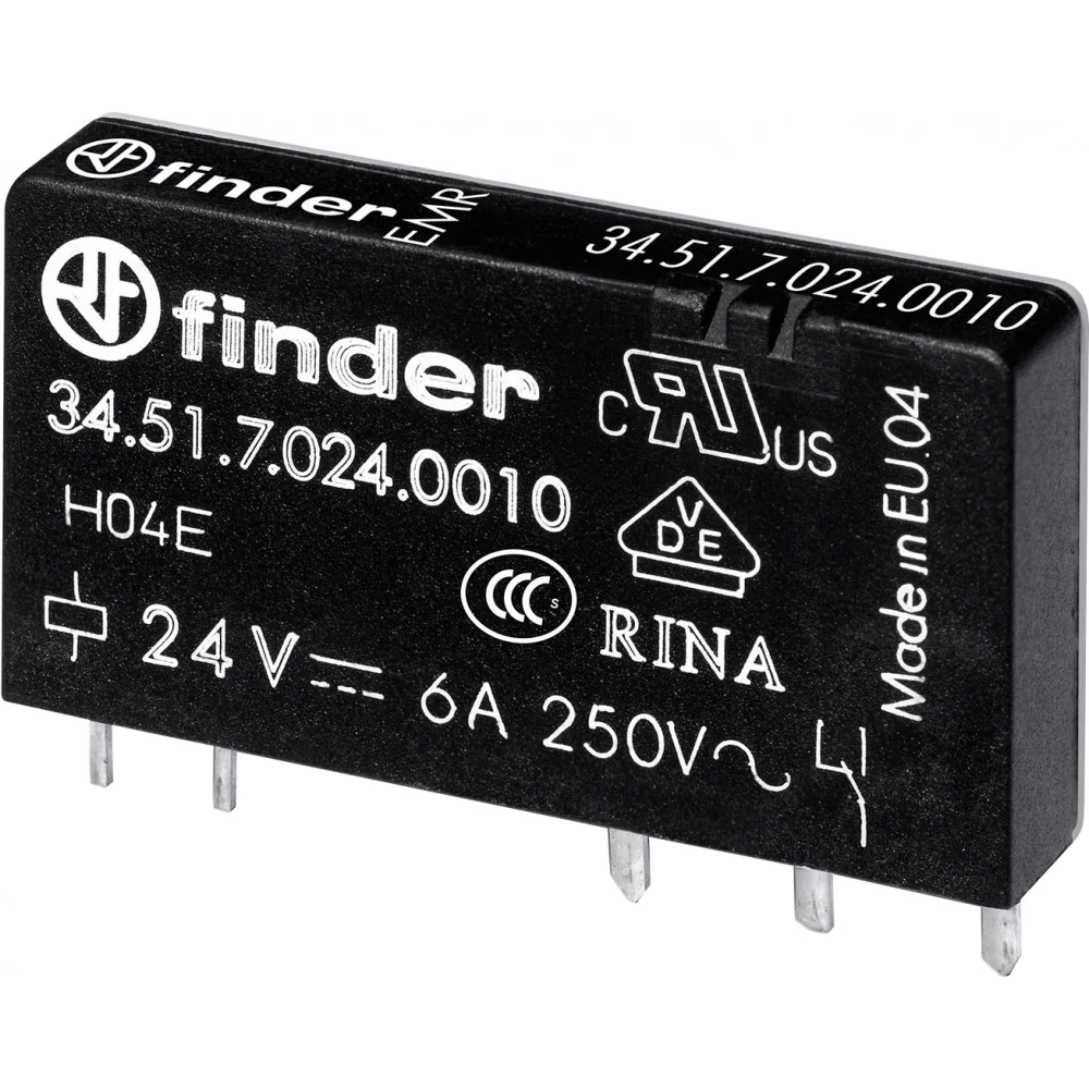 Finder 34 Fin Relais 1M 6a 48VDC S.
