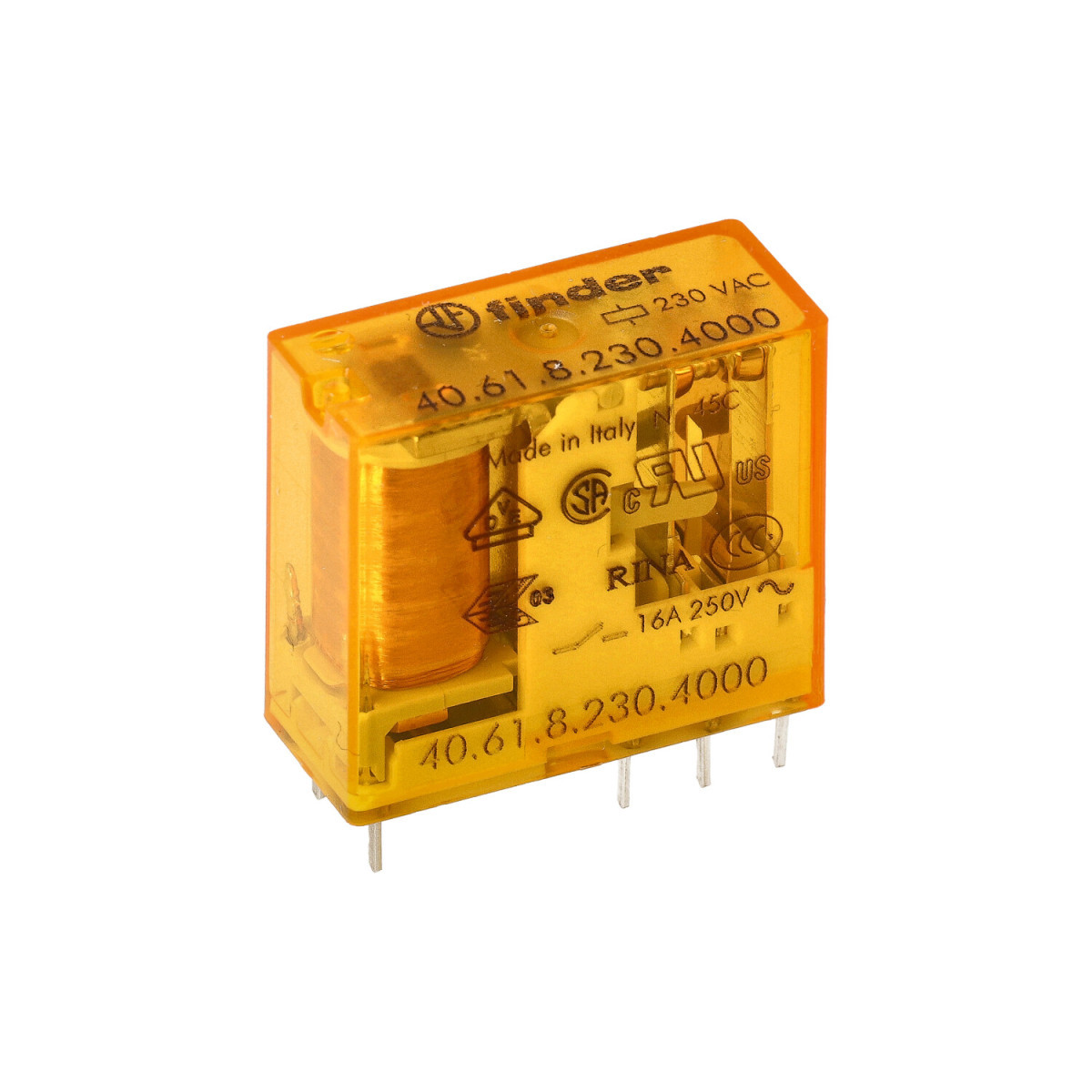 Finder 40 Fin Relais 1W 16a 120vac