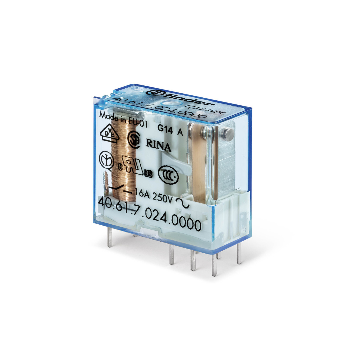 Finder 40 Fin Relais 1W 16a 24VDC S.