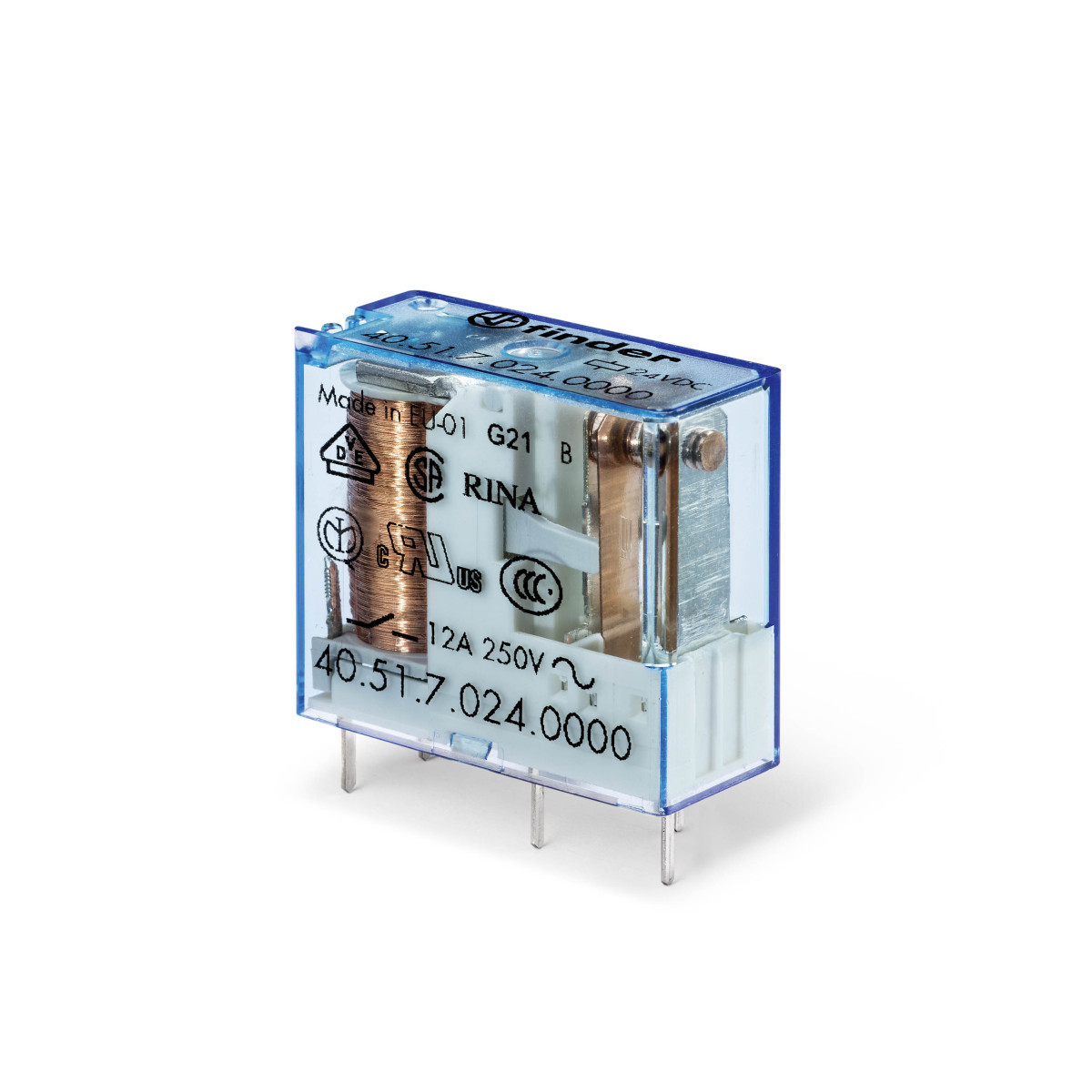 Finder 40 Fin Relais 1W 16a 24VDC S.