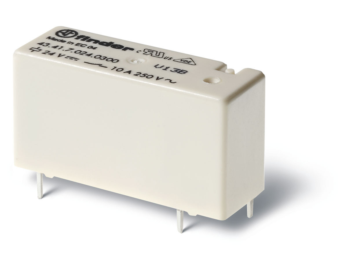 Finder 43 Fin Relais 1M 10a 12VDC S.