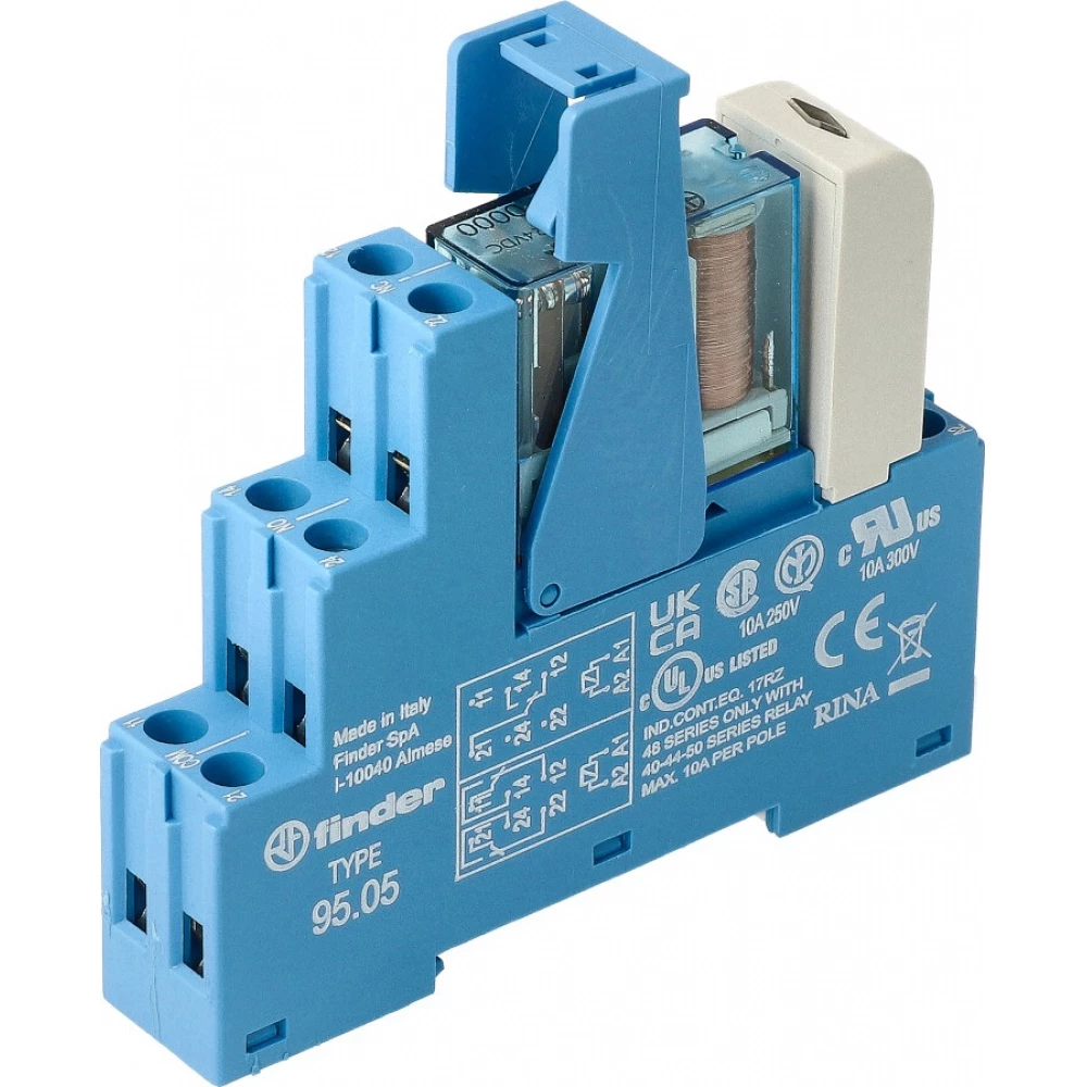 Finder 48 Fin Interf.relais 2W 10a 24VDC