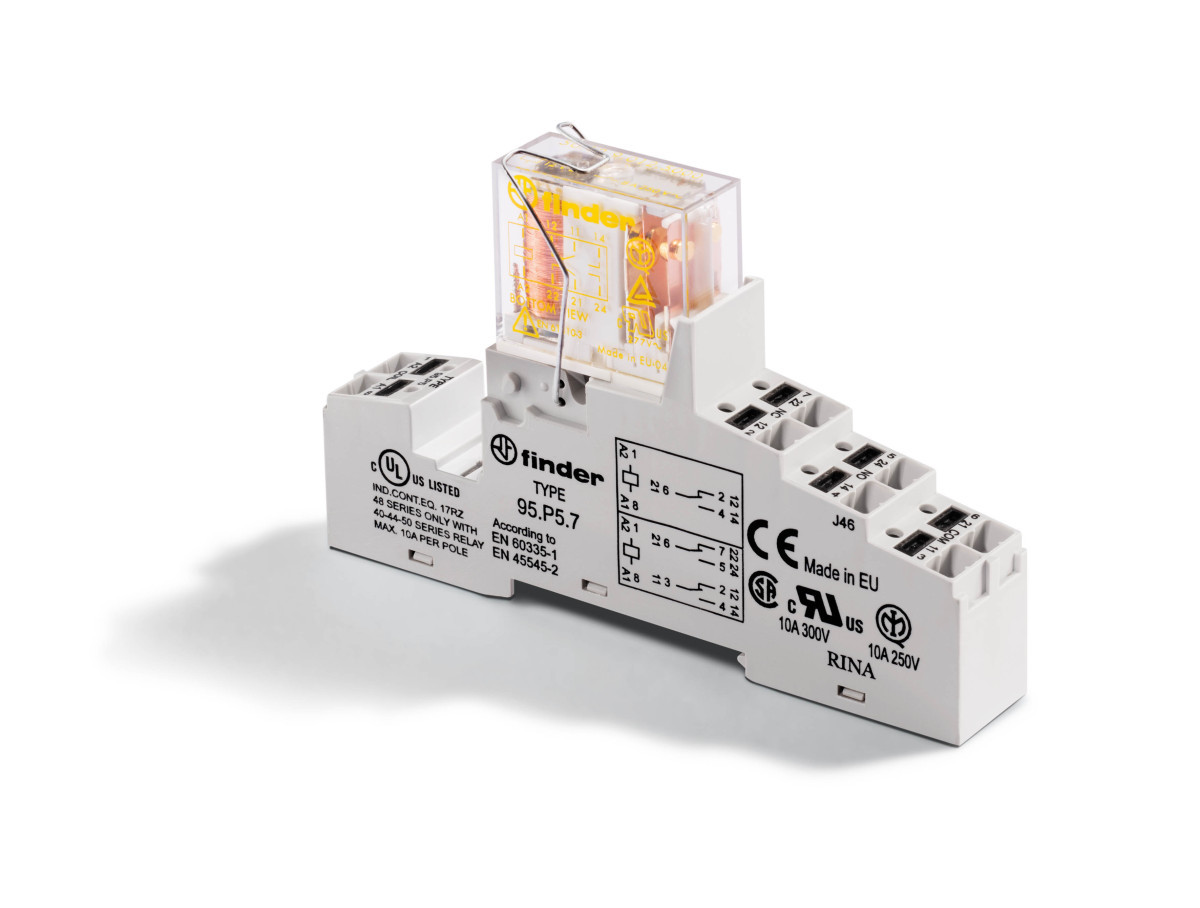 Finder 48 Fin Interf.relais 2W 8a 24VDC