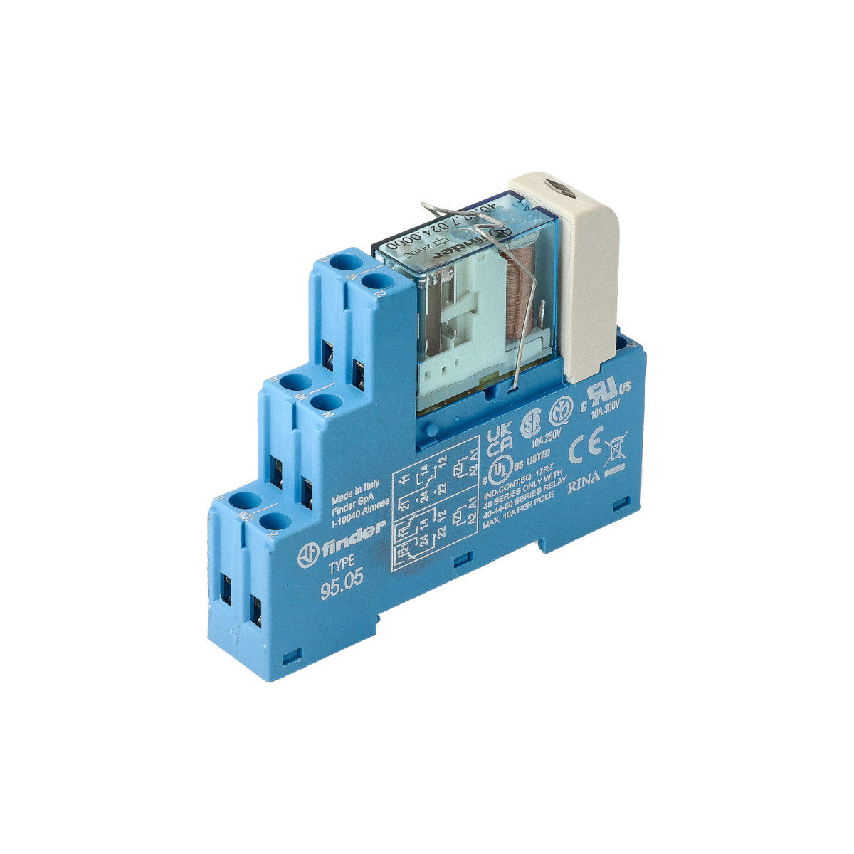 Finder 48 Fin Interf.relais 2W 8a 24VDC S.