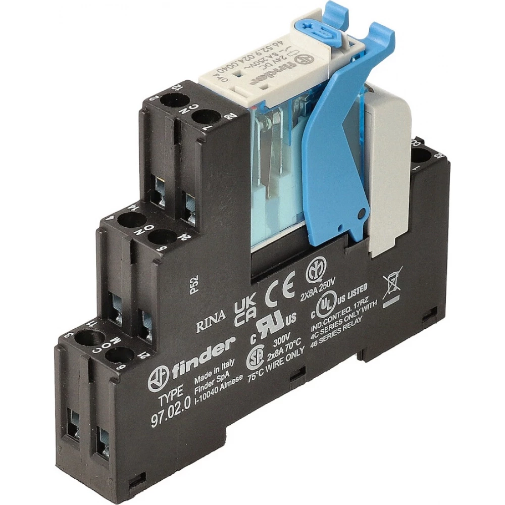 Finder 4C Fin Interf.relais 2W 8a 24VDC