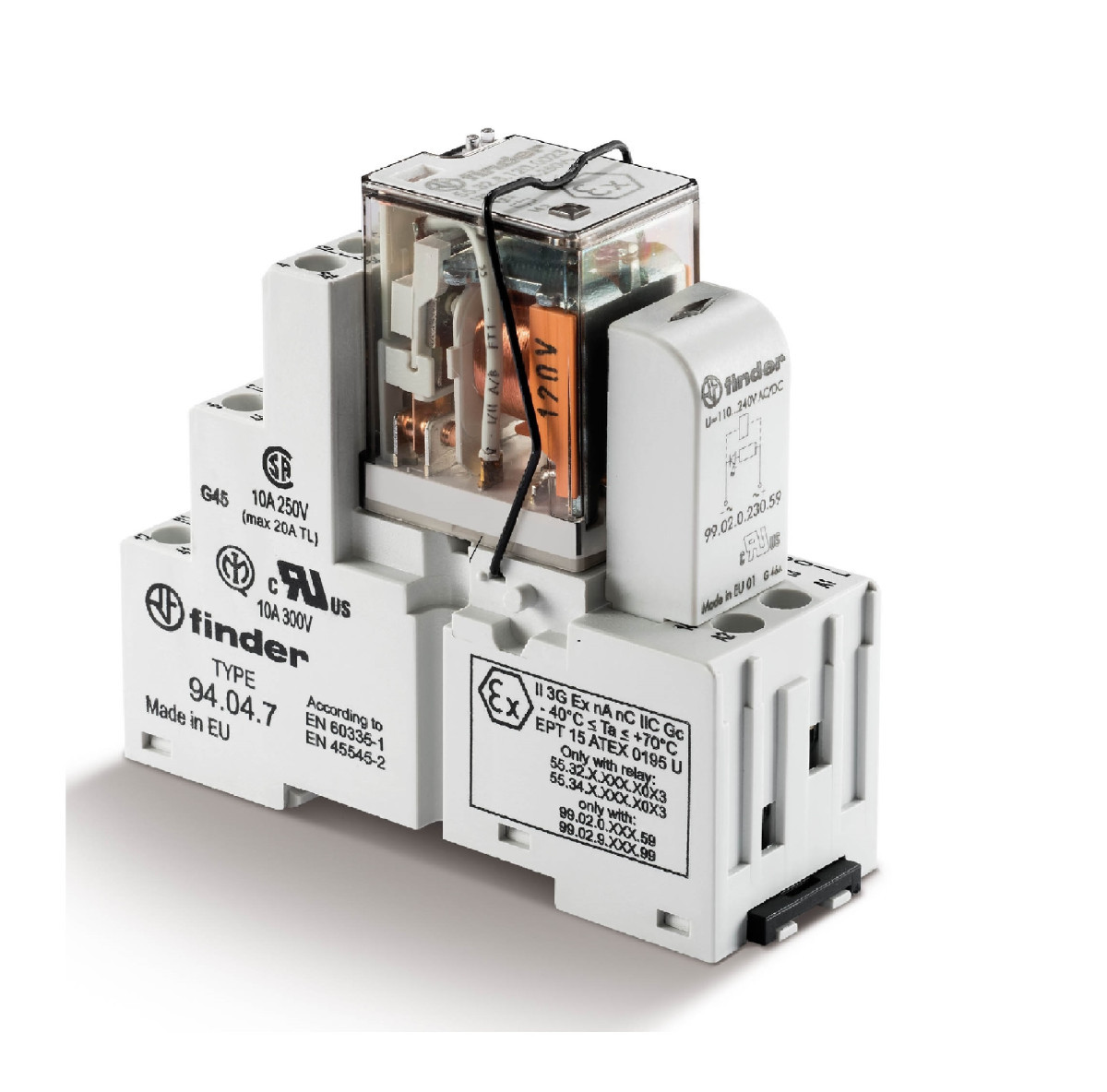 Finder 58 Fin Interf.relais 4W 6a 24VDC