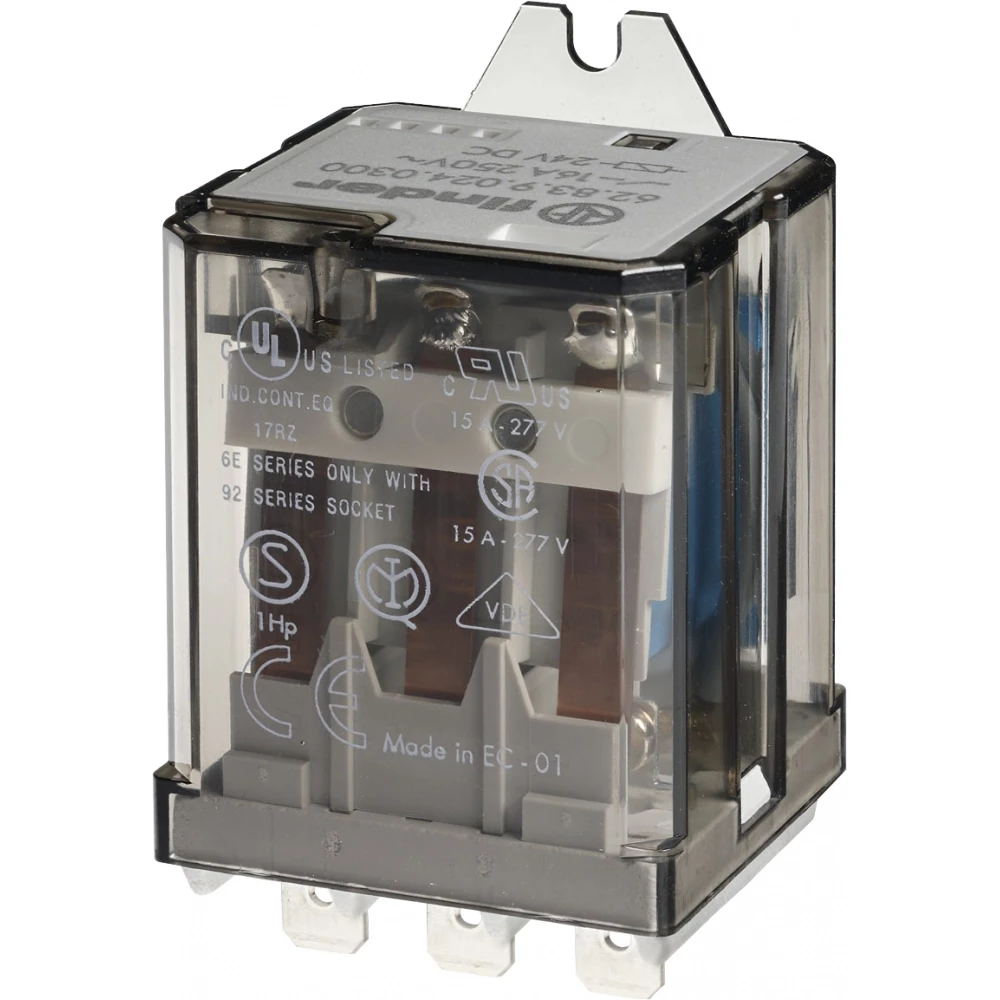Finder 62 Fin Relais 3M 16a 24VDC