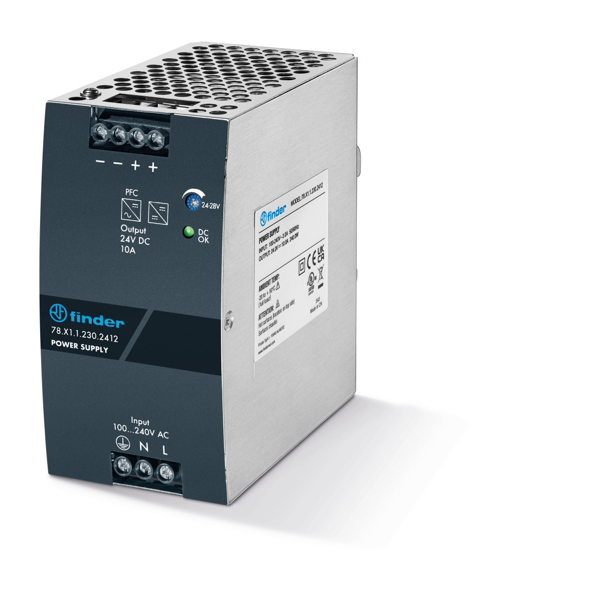Finder 78 Fin Voeding 10a 24VDC 240W
