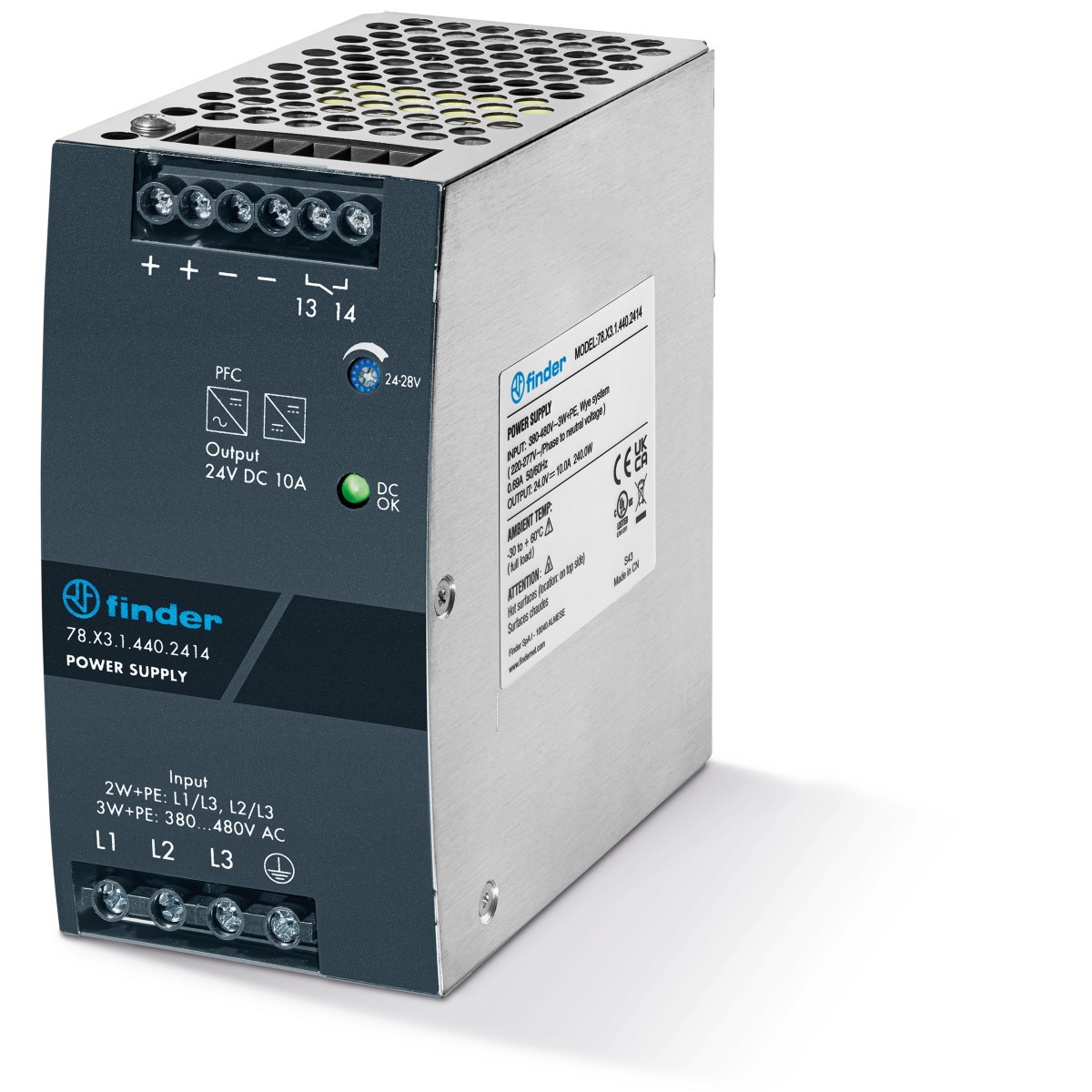 Finder 78 Fin Voeding 10a 24VDC 240W