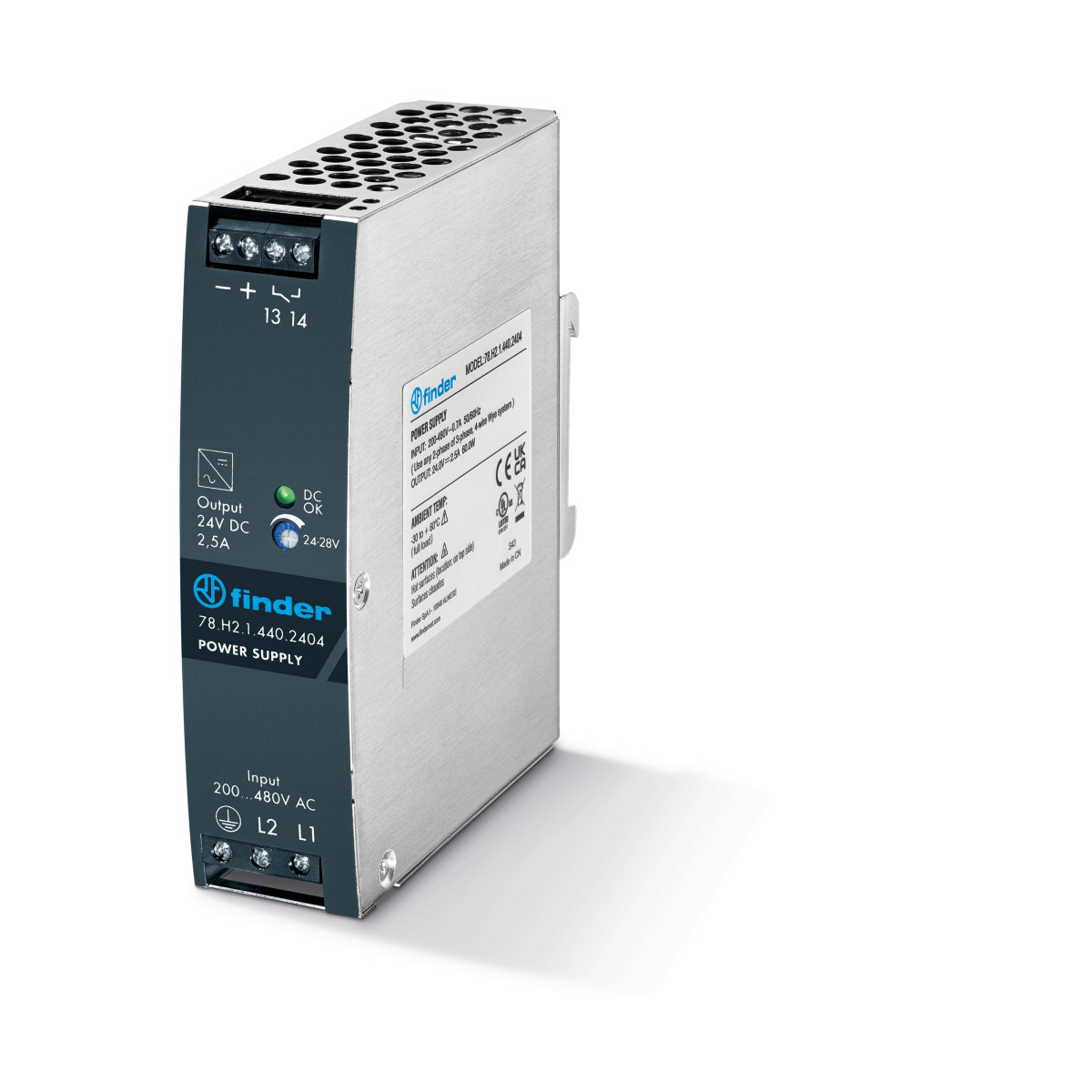Finder 78 Fin Voeding 2.5a 24VDC 60W
