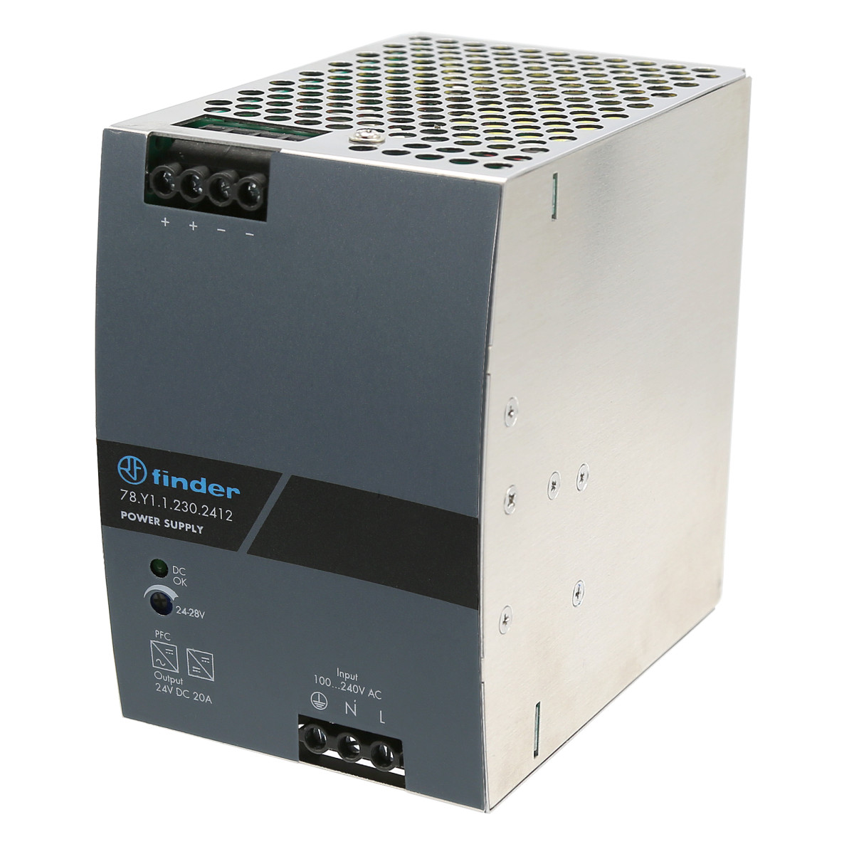 Finder 78 Fin Voeding 20a 24VDC 480W