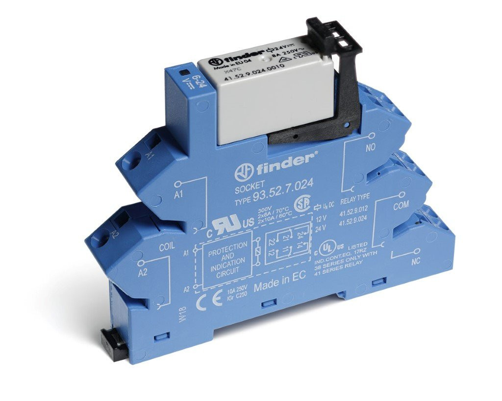 Finder 38 Fin Interf.relais 2W 8a 24VDC S.