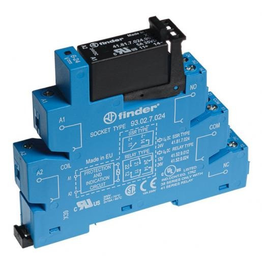 Finder Interf.relais 1M 3a SSR 24VDC